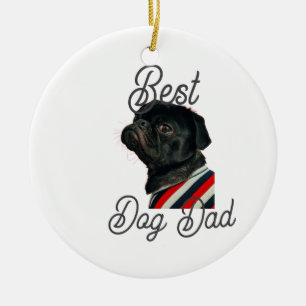 Beste hond vader ouders grootouders foto huisdier keramisch ornament