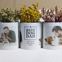 Beste hond vader pootafdruk 2-foto mok