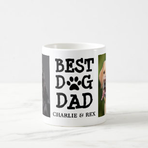 Beste hond vader / Twee foto- en tekst aangepaste  Koffiemok
