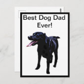 Beste hond, vaders dag, Briefkaart (Voorkant / Achterkant)