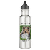 Beste hond van de wereld - Aangepaste Cute Dog Fot Waterfles (Links)