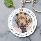 Beste hond van de wereld, een eenvoudige, aangepas sleutelhanger