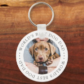 Beste hond van de wereld, een eenvoudige, aangepas sleutelhanger (Voorkant)