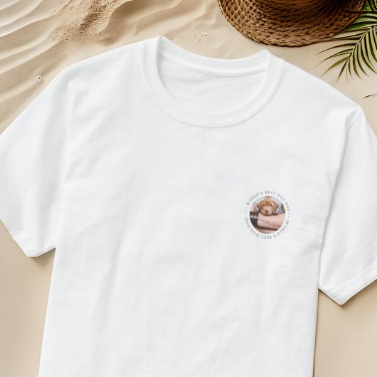Beste hond van de wereld, een eenvoudige, aangepas t-shirt