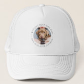 Beste hond van de wereld, een eenvoudige, aangepas trucker pet (Voorkant)