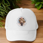 Beste hond van de wereld, een eenvoudige, aangepas trucker pet<br><div class="desc">Dit eenvoudige en klassieke ontwerp is samengesteld uit serif typografie en voegt een douanefoto toe.</div>