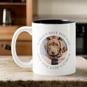 Beste hond van de wereld, een eenvoudige, aangepas tweekleurige koffiemok