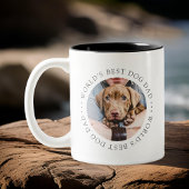 Beste hond van de wereld, een eenvoudige, aangepas tweekleurige koffiemok