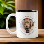 Beste hond van de wereld, een eenvoudige, aangepas tweekleurige koffiemok