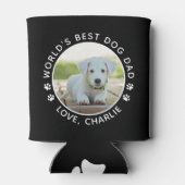 Beste hond van de wereld Fun Persoonlijke foto van Blikjeskoeler (Achterkant)