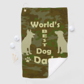 Beste hond van de wereld golfhanddoek (Insitu)