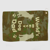 Beste hond van de wereld golfhanddoek (Horizontaal)