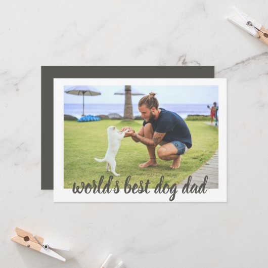 Beste hond van de wereld kaart (Voorkant / Achterkant in situ)