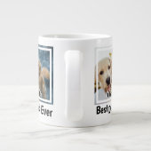 Beste hond van de wereld Persoonlijke foto van Pet Grote Koffiekop (Achterkant)