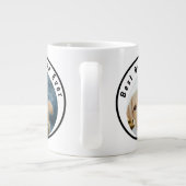 Beste hond van de wereld Persoonlijke foto van Pet Grote Koffiekop (Achterkant)