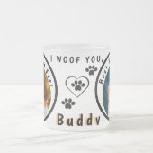 Beste hond van de wereld Persoonlijke foto van Pet Matglas Koffiemok (Center)