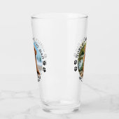 Beste hond van de wereld schildert aangepaste foto glas (Links)