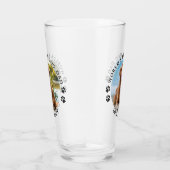 Beste hond van de wereld schildert aangepaste foto glas (Rechts)