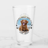 Beste hond van de wereld schildert aangepaste foto glas (Voorkant)