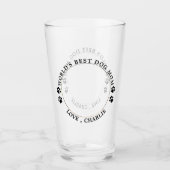 Beste hond van de wereld schildert aangepaste foto glas (Voorkant)