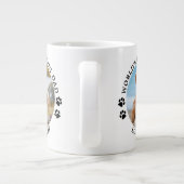 Beste hond van de wereld schildert aangepaste foto grote koffiekop (Achterkant)