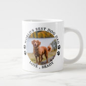 Beste hond van de wereld schildert aangepaste foto grote koffiekop (Rechts)