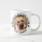 Beste hond van de wereld schildert aangepaste foto grote koffiekop (Rechts)