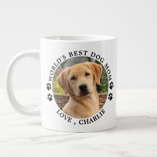 Beste hond van de wereld schildert aangepaste foto grote koffiekop