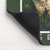 Beste hond van de wereld schildert foto groen muismat (Hoek)