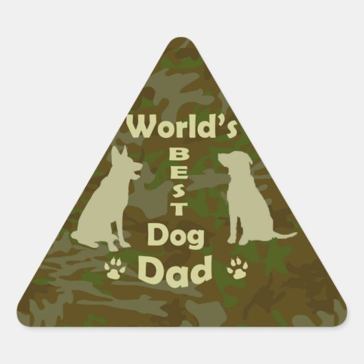 Beste hond van de wereld sticker (Voorkant)