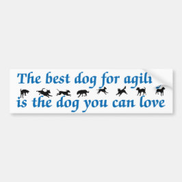 Beste hond voor flexibiliteit bumpersticker