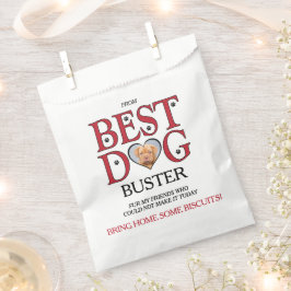 Beste honden trouw biscuit zak met huisdieren foto bedankzakje