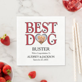Beste honden trouw servetten met foto van huisdier