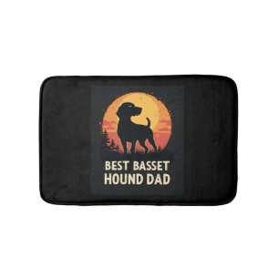Beste honden vader papa - vintage Basset Hound T-s Badmat