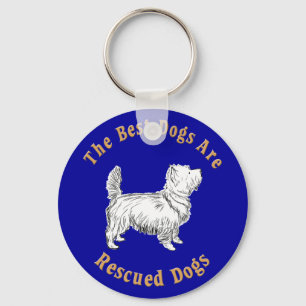 Beste honden worden gered (airn Terrier) Sleutelhanger