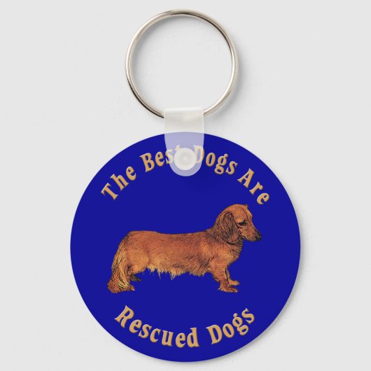 Beste honden worden gered (Dachshund) Sleutelhanger (Voorkant)