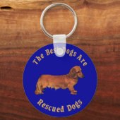Beste honden worden gered (Dachshund) Sleutelhanger (Voorkant)