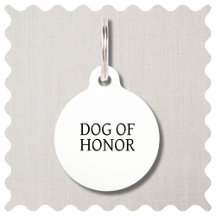 Beste Hondenhond van Honor Pet Wedding ID Label