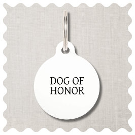 Beste Hondenhond van Honor Pet Wedding ID Label Huisdierpenning