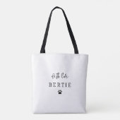 Beste Hondenmoeder 4 Foto Collage Persoonlijk Tote Bag (Achterkant)