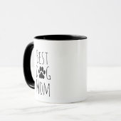 'Beste Hondenmoeder' Charmische Cute Hond Liefhebb Mok (Voorkant links)