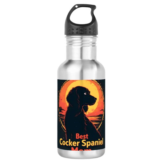Beste Hondenmoeder -  Cocker Spaniel T-Shi Waterfles (Voorkant)