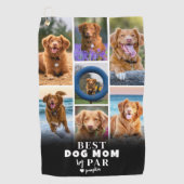Beste Hondenmoeder Door Par Fotocollage Golfhanddoek (Voorkant)