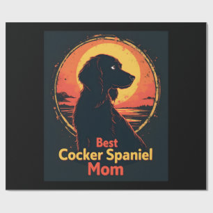 Beste Hondenmoeder Moeder - Vintage Cocker Spaniel Cadeaupapier