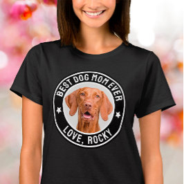 Beste Hondenmoeder Ooit Aangepaste Foto & Naam van T-shirt