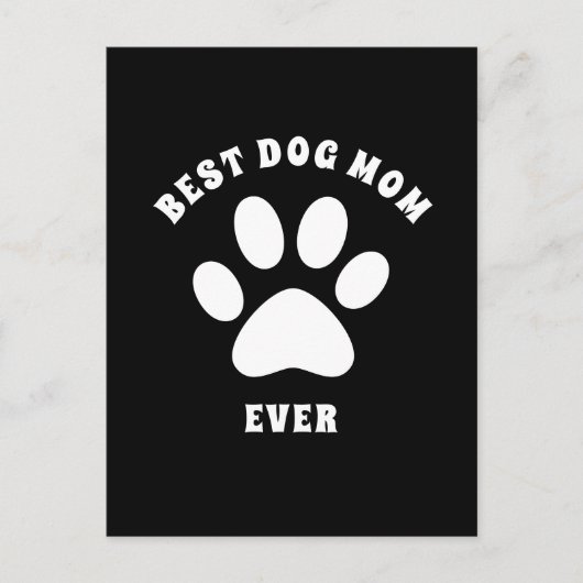 Beste Hondenmoeder Ooit Aangepaste Tekst Gepersona Briefkaart (Voorkant)