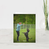 Beste Hondenmoeder ooit eerste bult Moederdag-kaar (Achterkant)