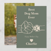 Beste Hondenmoeder ooit eerste bult Moederdag-kaar Kaart (Voorkant / Achterkant)