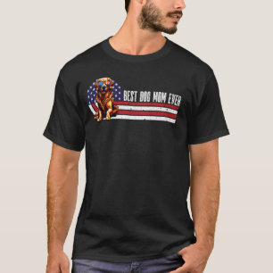 Beste Hondenmoeder Ooit Golden Retriever Amerika T-shirt