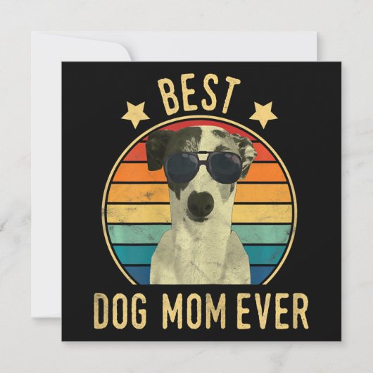 Beste Hondenmoeder Ooit Italiaanse Windhond Moeder Kaart (Voorkant)